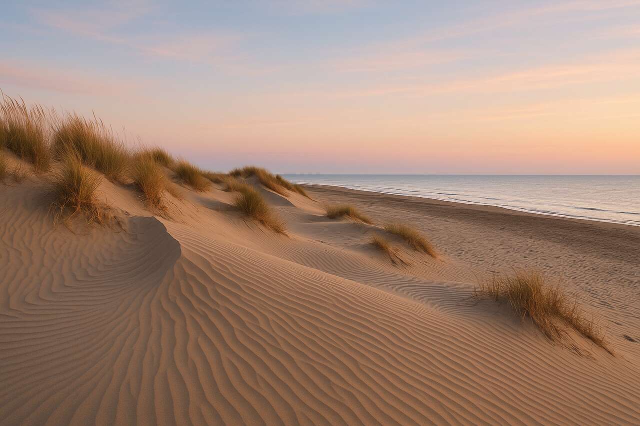 Plage de l'Espiguette proche Aigues Mortes