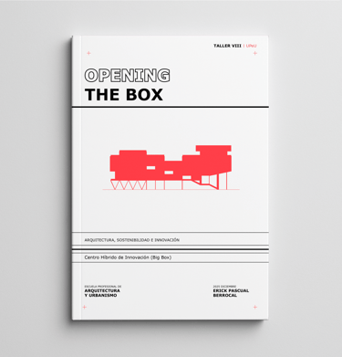 a book opened to reveal a box of red and white