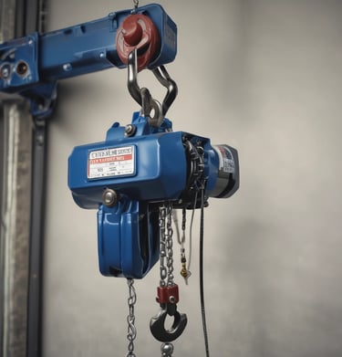 Technician using specialized tools to test crane controls during an OSHA inspection.