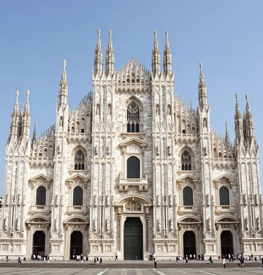 A modern, minimalist bed setup in a bustling city apartment.