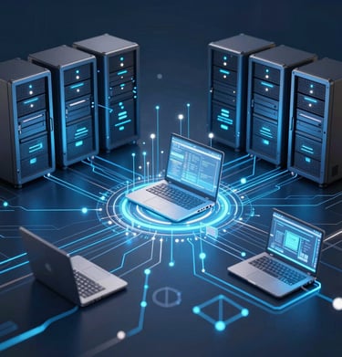 A branded client dashboard with custom logos and color themes reflecting mintiva's white-label capabilities.