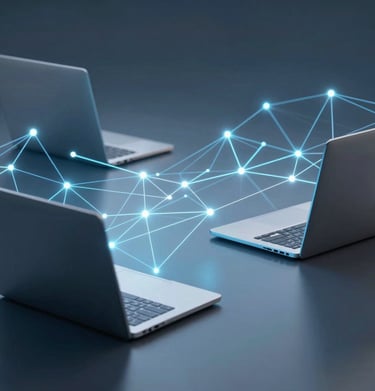 Close-up of a no-code builder interface showing drag-and-drop AI agent creation.