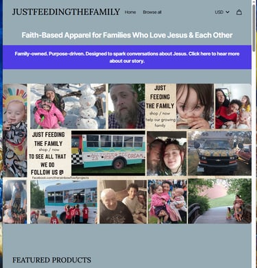 Local clients E-commerce store built by Cornerstone Web Services