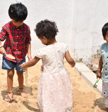 day care , kids enjoying outdoor play