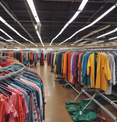 A bustling street filled with vendors selling Indian spices.
