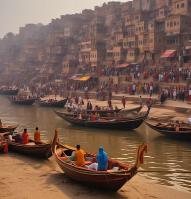 The majestic Kashi Vishwanath Temple illuminated at night.