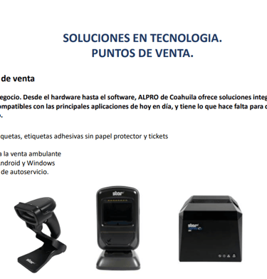Estación de punto de venta con pantalla táctil, lector de código y impresora de tickets