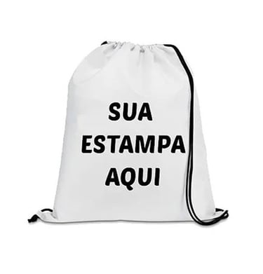 Mochila sacola, estampa personalizada