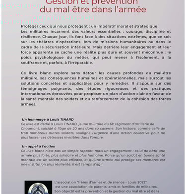 image livre blanc mal être dans les armées