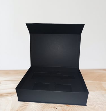 caja rigida elegante con inserto gift box