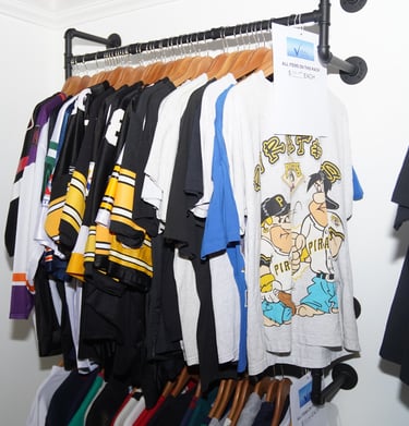 Vintage clothes on the rack