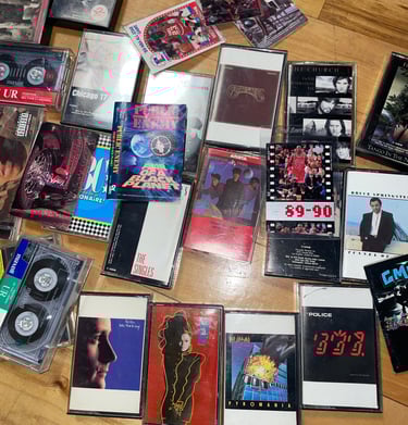 Vintage music tapes