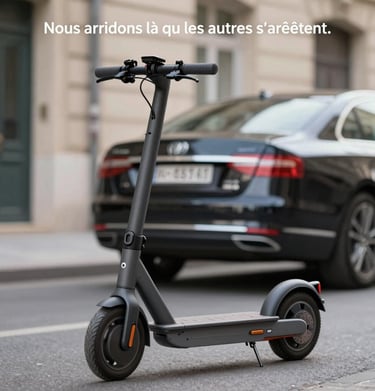 A delivery package resting next to a smartphone displaying a GPS map, ready for last-mile delivery.