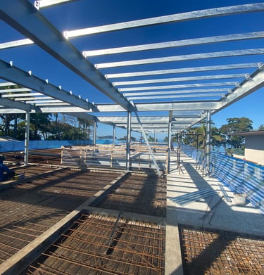 Projeto estrutural Galvanizado de Residência.