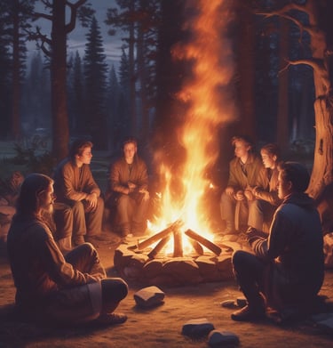 An elderly man with a long white beard and a contemplative expression. He is wearing a black hat and dark clothing, with deep facial wrinkles that suggest wisdom and experience. The background is softly blurred with hints of red and grey.