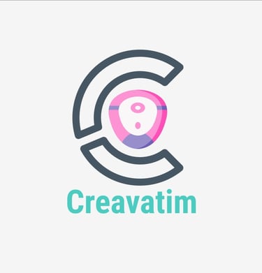 a logo for creavatim