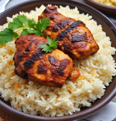 A colorful spread of African desserts arranged on a festive table.