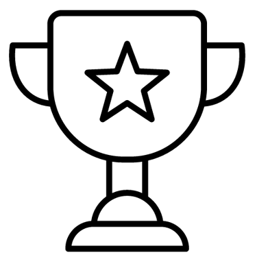 Trophy with a star on it