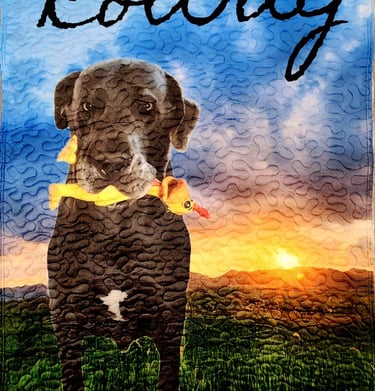 custom quilted dog memorial
