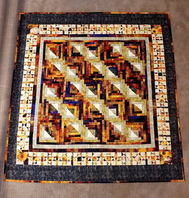 rustic log cabin quilt