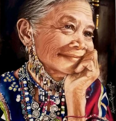 Senior tribal woman