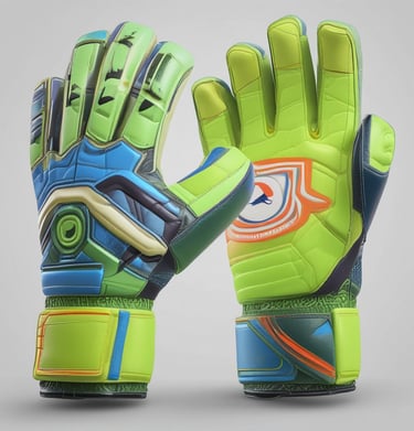 A close-up of a goalkeeper glove demonstrating advanced latex grip.