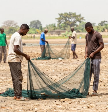 A group of visitors engaging with interactive digital art installations at the fair.