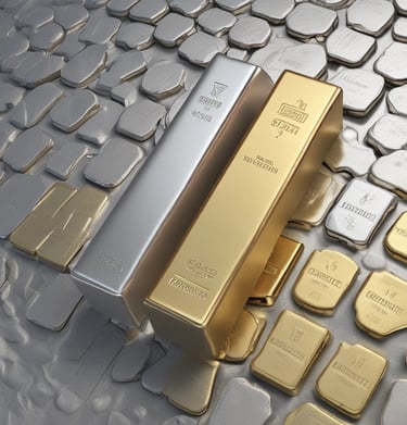 A powerful bear standing in a forest clearing, representing primal strength and natural balance.