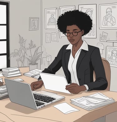 Abstract golden lines on a smooth cream background, evoking quiet depth and order.