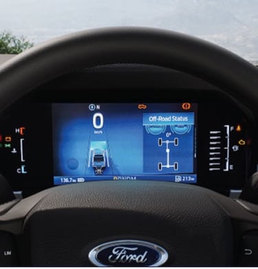 New 12.1 Digital Instrument Cluster Klaster instrumen digital 12.1 inci Next-Gen Ranger 