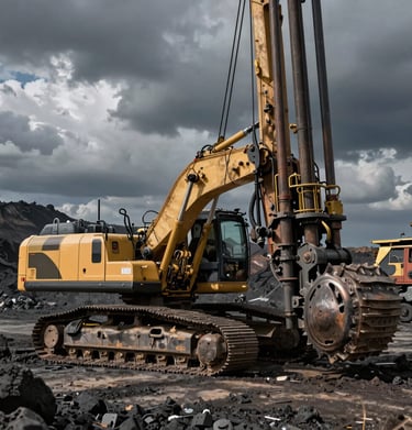 A wide shot of a warehouse filled with various industrial machines lined up for sale.
