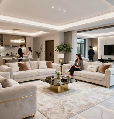 A professional cleaning specialist in a crisp black uniform delicately attending to fine details on a grand piano.