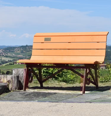 La panchina gigante di Costigliole d'Asti