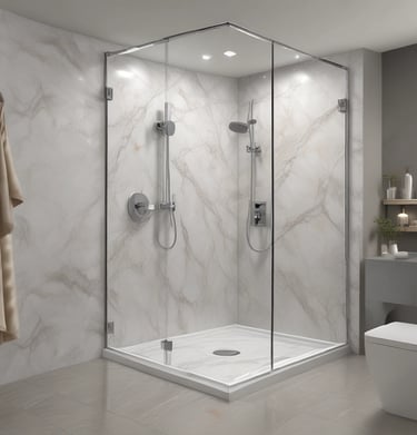 A panoramic view highlighting the variety of panel textures and finishes available at Panel Pro Innovations.