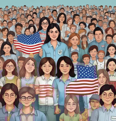 A group photo of the Haiah Academy team, showcasing diversity and enthusiasm.