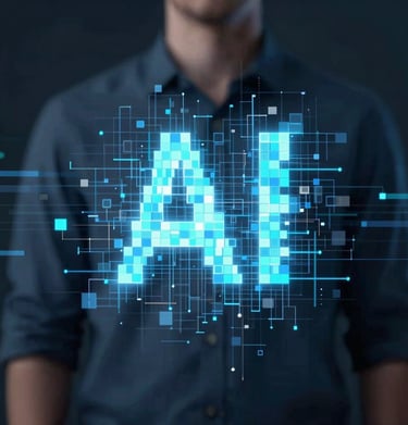 Abstract representation of AI processing a photograph, pixels turning into light, using #E0FBFC and #1A202C, futuristic and sleek.