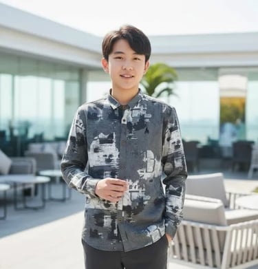 Grey printed shirt for men premium casual fashion comfortable everyday wear outfit