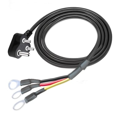 "Heavy-duity 3 pin power cable for deep freezer and machinery"