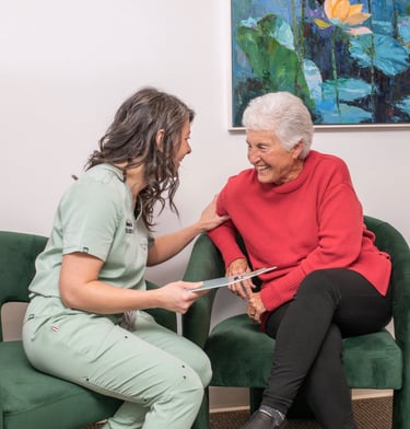 Pelvic floor therapy consultations for urinary incontinence, genital pain, painful sex