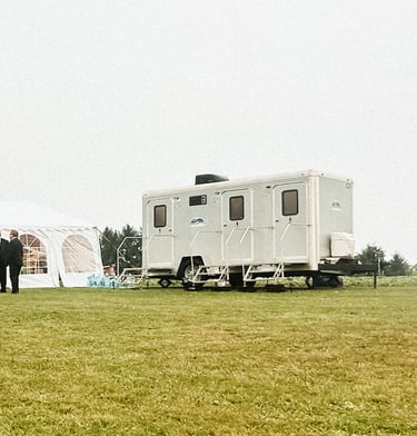 bathroom rentals, luxury bathroom rental, luxury restroom trailer