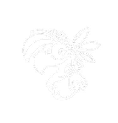 Logo Fellaship – varianta v bílé barvy pro různé typy pozadí