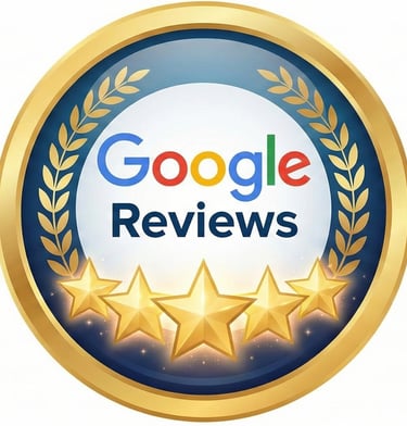 Insigne d'or Google Reviews 5 étoiles : La preuve de qualité du service Ramonage Direct à Rezé