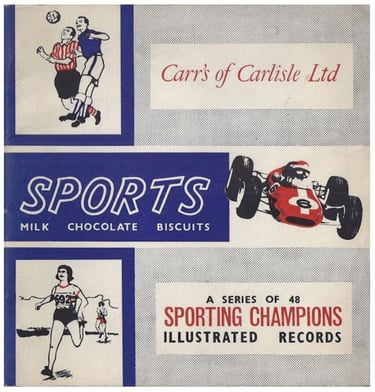 Carr's of Carlisle LTd biscuits sports champions illustrated records album