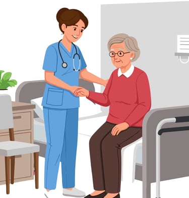 "تمريض ومساعدين تمريض وجليسات بالمنزل لكبار السن والحالات المزمنة - سكن هيل"ل
