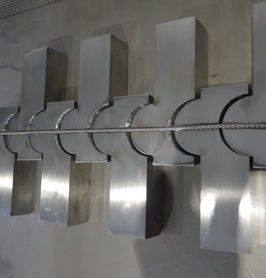Stainless Steel Artistic Fabrication In Progress