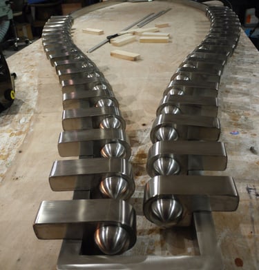 Stainless Steel Artistic Fabrication In Progress