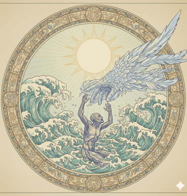 La mano De Dios que viene a socorrer al hombre en la noche oscura del alma, Rosa M Sepulveda