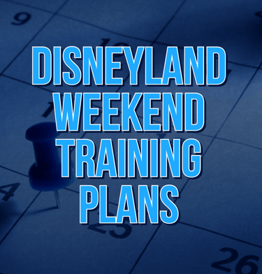 runDisney Disneyland Half Marathon Race Weekend Galloway Training Plans