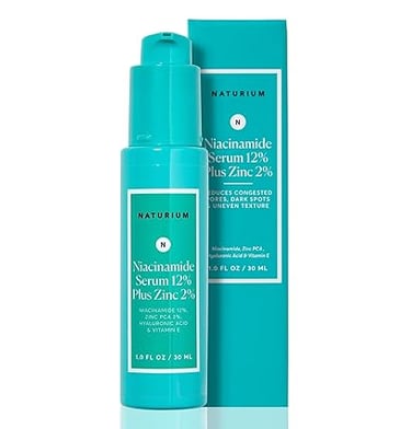 Naturium Niacinamide Face Serum 12% Plus Zinc 2%, Anti-Aging, Pore Minimizer & Dark Spot