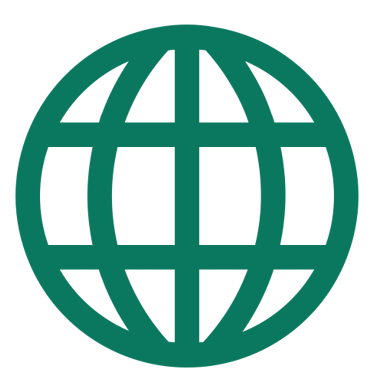 Globe symbol indicating learning Arabic from native Egyptian and Arab teachers